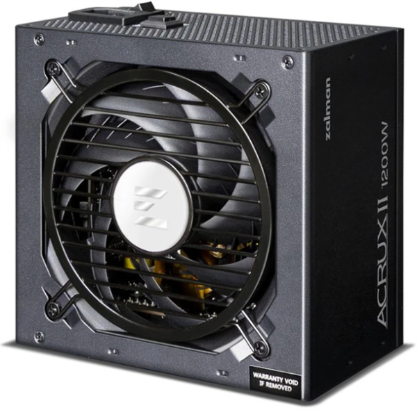 Zalman ZM1200-ARX2, 1200W, ATX12V v3.1, APFC, 12cm Fan, 80+ Platinum Gen5.1, Full Modular, Retail