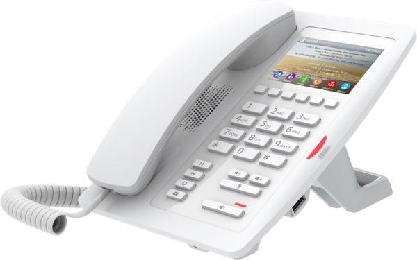 Fanvil H5, 2 SIP-акк., 3.5", 480x320 Цвет. экран, POE, БП в комп., 2x100 Mbps, Белый, 6 прог. клав.