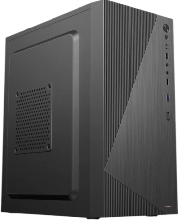 Фото Accord ACC-XA09 black w/o PSU mATX 1x80mm 1x120mm 2xUSB2.0 1xUSB3.0 audio bott PSU