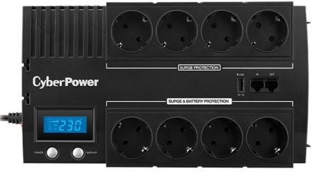 Фото Cyberpower BR1000ELCD Line-Interactive 1000VA/600W USB/RJ11/45 (4+4 EURO)