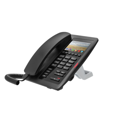 Фото Fanvil H5W, 2 SIP-акк., 3.5", 480x320 Цвет. экран, POE, БП в комп., 2x100 Mbps, Wi-Fi, Чёрный, 6 прог. клав.