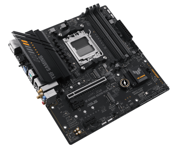 Фото ASUS TUF GAMING A620M-PLUS WIFI, AM5, A620, 4*DDR5, 4*SATA, 2*M.2, 2*USB 3.2, 4*USB 2.0, 2*PCIx16, 2*PCIx1, 2*DP+HDMI, mATX; 90MB1F00-M0EAY0