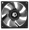 Фото ID-COOLING NO-8025-SD 80x80x25мм (136шт./кор, 3pin, черный, 2000об/мин) BOX