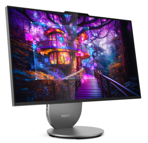 Фото Lenovo Yoga AIO 27IAH10 27" QHD (2560x1440) IPS 400N 120Hz, Ultra 9 285H, 32GB LPDDR5x-7467, 1TB SSD M.2, NVIDIA RTX 4050 6GB, WiFi7, BT, Wireless KB&Mouse, Win 11 Home Rus, Luna Grey, 1Y