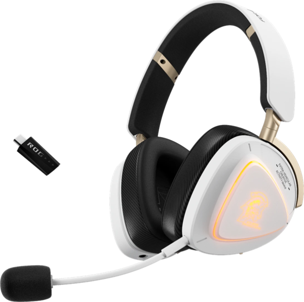 ASUS ROG DELTA II-KJP/WHT, 2.4GHz, Bluetooth, 3.5mm, 315g, 20Hz~20kHz, RGB Lighting, White