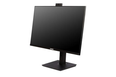 Фото 23.8'' IRBIS SMARTVIEW 24 LED Monitor 1920x1080 16:9 IPS 300 cd/m2 1000:1 3ms 178°/178° VGA HDMI DP USB Audio out 100Hz Tilt Height Swivel Pivot Camera 5mp Speak внутр. Бп Black 3y (China)