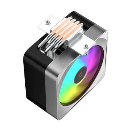 Фото Ocypus Delta A40 EX BK Digital, 120mm ARGB FAN, Top Display Panel, 4 HEAT PIPES, 4-PIN PWM, 500-1800 RPM, 29DBA, HYDRO BEARING, LGA115X/1200/1700/18XX, AM4/AM5