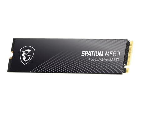 Фото MSI SSD SPATIUM M560 2TB M.2 2280 PCle 5.0 NVMe R10300/W8700MB/s 3D NAND TLC MTBF 1.5M 1300000/1400000 IOPS 1200TBW