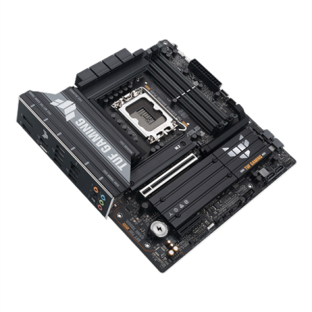 Фото ASUS TUF GAMING B860M-PLUS, LGA1851, B860, 4*DDR5, 4*SATA, 3*M.2, 6*USB 3.2, 1*USB 2.0, Type-C, 1*PCIx16, 1*PCIx4, DP+HDMI, mATX; 90MB1JW0-M0EAY0