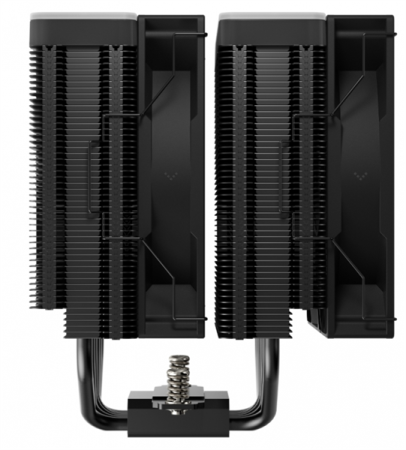 Фото DEEPCOOL AG620 BK ARGB V2 LGA20XX/1700/1200/115X/AM5/AM4 (9шт/кор, TDP 260W, PWM, ARGB DUAL Fan 120mm, 6 тепл. трубок, черный) RET (R-AG620-BKAMMN-GJD)