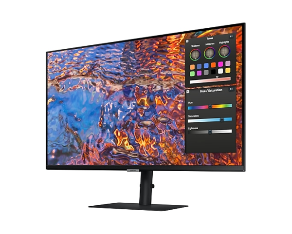 Фото Samsung 32" ViewFinity S8 S80PB S32B800PXI (IPS 16:9 3840x2160x60Hz 5ms 350cd 1000:1 178/178 1,07 bill; DP; HDMI; USB-C (90W); USB3.0x3 RJ45 HAS Tilt Swiv VESA Black