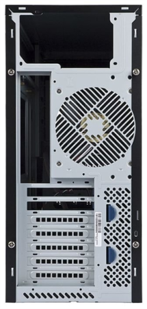 Фото Midi Tower InWin PE689 Black USB3.0*2+A(HD)+fron fan 120mm*1+rear fan 120mm*1+ 2*2SATA+1*1SATA+Intrusion Switch/ holes for SL20” ATX RACKMOUNT*(без блока питания)