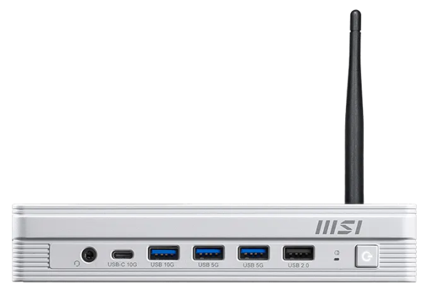 Фото MSI Pro DP10 A14MG Mini Core i5-13500 (2.5GHz), 8Gb(8*1) DDR5 SO-DIMM, 512GB SSD M.2, Intel Graphics, noDVD, WiFi, BT, 120W, noOS, 1y war-ty, White