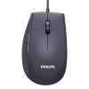 Фото Philips Проводная Мышь SPK7327, 5 кноп., USB 2.0, 1600dpi, бесшумная, Чёрный