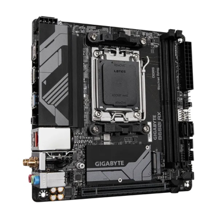 Фото GIGABYTE B650I AX, AM5, B650, 2*DDR5, 2*SATA, 1*M.2, 3*USB 3.2, 3*USB 2.0, 1*PCIx16, DP+HDMI, mITX