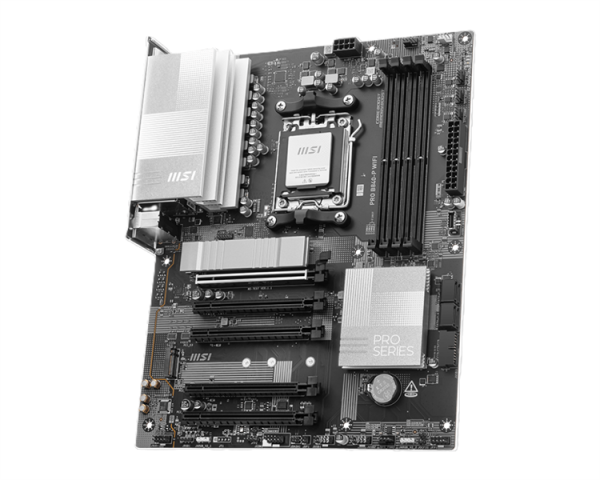 Фото MSI PRO B840-P WIFI ,B840,AM5,4DDR5,5PCI-Ex16,2M.2,4SATA3,2USB10G(1A+1C),5USB5G