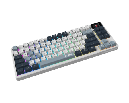 Фото Keyboard MSI FORGE GK600 TKL, Wireless, Mechanical Linear Switches, RGB LED, 4000mA/h, Sky