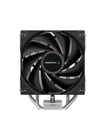 Фото DEEPCOOL AG400 LGA1700/1200/115X/AM5/AM4 (18шт/кор, TDP 220W, PWM, Fan 120mm, 4 тепл. Трубки, черный) RET (R-AG400-BKNNMN-G-1)