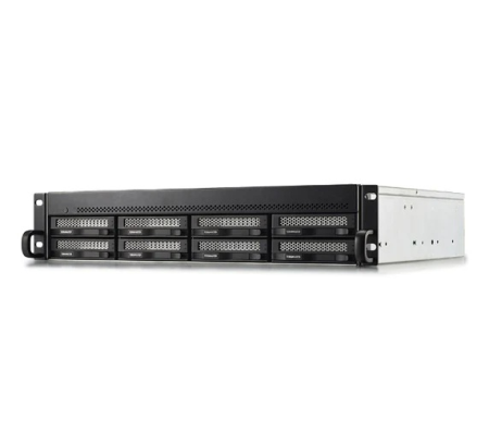 Фото TerraMaster U8-500 Plus 2U 10C 1,7(4,7)GhzCPU/16Gb(64)/RAID0,1,10,5,6,JBOD/up to 8 HS SATA(3,5'/2,5')/2xM.2 2280 NVMe/3xUSB3.2 1xUSB Type-c/HDMI/2x10GbE RJ-45/iSCSI/1xPS/1YW/no rails