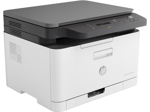 Фото HP Color Laser MFP 178nw (p/c/s, A4, 600dpi, 18(4ppm),128Mb,USB 2.0/ Wi-Fi/Eth10/100,AirPrint, 1tray 150,1y warr, cartridges 700b &500cmy pages in box,repl. SL-C480W) (4ZB96A#B19)