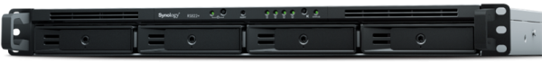 Synology 1U/4bay QC 2,2GhzCPU/2Gb(32)/RAID0,1,10,5,6/upto 8HDD (1xRX418)/2xUSB3.2/1eSATA/4GigEth/1xExpslot/iSCSI/2xIPcam/1xRPS/1YW/no rail
