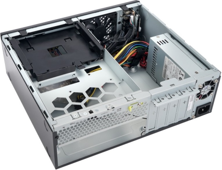 Фото Slim Case Powerman KI331 Black РМ-300SFX 80+ UBS2.0*2+USB 3.1*2+A(HD)+Front fan 80x80x15mm*1, Micro-ATX, mini-ITX