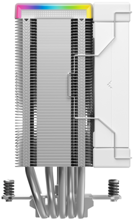Фото DEEPCOOL AK500S DIGITAL SE WH LGA20XX/1700/1200/115X/AM5/AM4 (12шт/кор, TDP 240W, PWM, Fan 120mm, 5 тепл. трубок, Copper Base, белый) RET (R-AK500S-WHADMN-GJD)