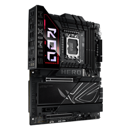 Фото ASUS ROG MAXIMUS Z890 HERO, LGA1851, Z890, 4*DDR5, 4*SATA, 6*M.2, 8*USB 3.2, Type-C, 2*PCIx16, 1*PCIx1, 2*Thunderbolt™ 4, HDM, ATX; 90MB1ID0-M0EAY0
