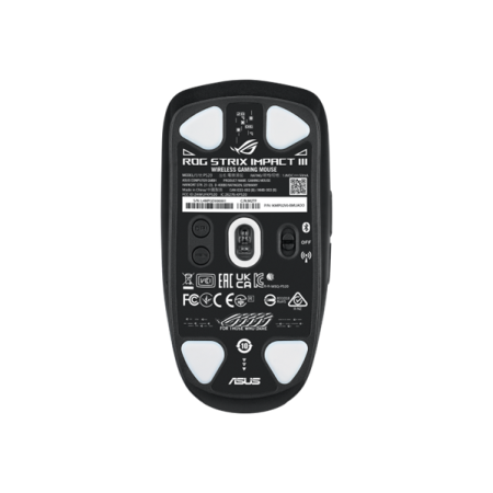 Фото ASUS ROG STRIX IMPACT III WIRELESS, 57g, 2.4GHz RF, Bluetooth, 36K DPI Sensor, 5 Programmable Button, Black