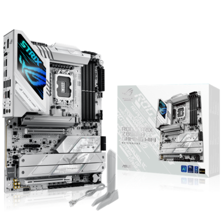 Фото ASUS ROG STRIX Z890-A GAMING WIFI, LGA1851, Z890, 4*DDR5, 4*SATA, 5*M.2, 7*USB 3.2, Type-C, 2*PCIx16, 2*Thunderbolt™ 4, HDMI+DP, ATX; 90MB1I90-M0EAY0