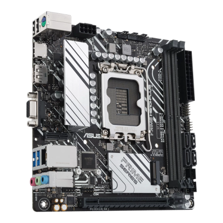 Фото ASUS PRIME H610I-PLUS-CSM, LGA1700, B610, 2*DDR5, 4*SATA, 1*M.2, 2*USB 3.2, 2*USB 2.0, 1*PCIx16, HDMI+DP+VGA, mITX; 90MB1GB0-M0EAYC