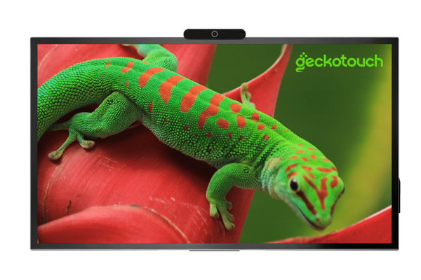 Интерактивный программно-аппаратный комплекс Geckotouch Interactive 86R (4к, PCAP, Android 11.0, 8Мп, LAN, Wi-Fi, BT, USB Type A/B/C, HDMI, DP, VGA, RS232) в комплекте с настенным креплением