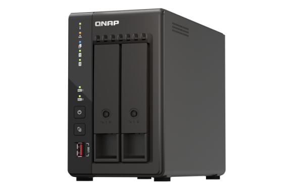 Фото QNAP SMB QC 2.0GHzCPU/8gb(16)/2 bay SATA (3.5" or 2.5")/2xM.2/2x2.5 GbE/2xHDMI/iSCSI/1xPS/3YW TS-253E-8G-EU-QL