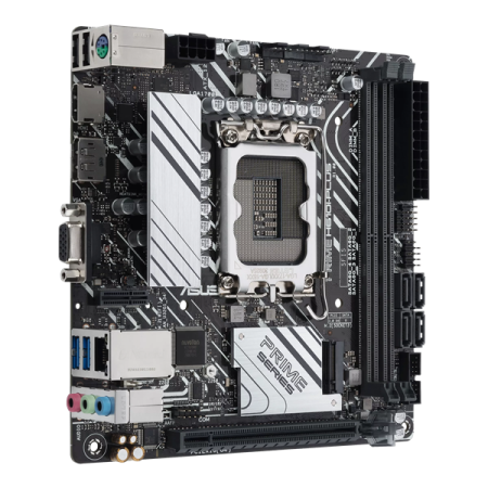 Фото ASUS PRIME H610I-PLUS-CSM, LGA1700, B610, 2*DDR5, 4*SATA, 1*M.2, 2*USB 3.2, 2*USB 2.0, 1*PCIx16, HDMI+DP+VGA, mITX; 90MB1GB0-M0EAYC