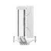Фото Ocypus Delta A40 SE WH ARGB, 120mm ARGB FAN, Top ARGB Panel, 4 HEAT PIPES, 4-PIN PWM, 800-1800 RPM, 31DBA, HYDRO BEARING, LGA115X/1200/1700/18XX, AM4/AM5