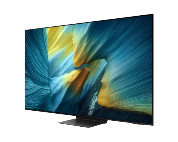 Фото Samsung OLED TV QE55S95FAUXRU, 55', OLED, 4K 3840x2160, 120Hz, Tizen Smart TV, 70W, Tuner (DVB-T2/C/S2, PAL,SECAM), HDMI, USB, USB-C, CI+, Wi-Fi, BT, LAN, VESA 400x300, class A, Graphite Black