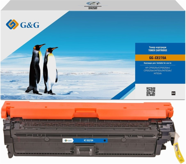 Картридж G&G GG-CE270A черный (13000стр.) для HP LJ Ent CP5525