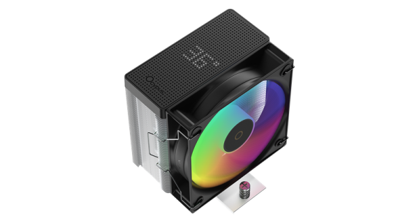 Фото Ocypus Gamma A40 BK ARGB Digital, 100mm ARGB FAN, Top Display Panel, 4 HEAT PIPES, 4-PIN PWM, 600-2400 RPM, 29.5DBA, HYDRO BEARING, LGA115X/1200/1700/18XX, AM4/AM5