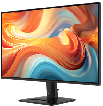 Фото MSI PRO MP271 E14A 27" 16:9 FHD(1920x1080), IPS Flat, 4ms(GTG), 1500:1, 100M:1, 300nits, 178/178, HDMI 2.0, DP 1.4a, VGA, Speaker, Tilt, 144HZ, Black, 1y war-ty