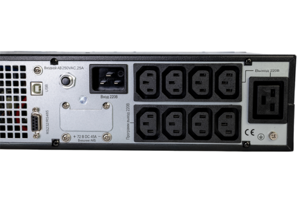 Фото Systeme Electric Smart-Save Online SRT, 2000VA/2000W, On-Line, Extended-run, Rack 2U(Tower convertible), LCD, Out: 8xC13, 1xC19, Pre-Inst. Web/SNMP, USB, RS-232, Dry contact