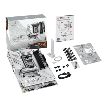 Фото ASUS ROG STRIX B850-A GAMING WIFI, AM5, B850, 4*DDR5, 2*SATA, 4*M.2, 6*USB 3.2, 2*USB 2.0, Type-C, 2*PCIx16, 1*PCIx1, DP+HDMI, ATX; 90MB1J50-M0EAY0