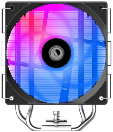 Фото ID-COOLING SE-214-XT V2 LGA1851/1700/1200/115X/AM5/AM4 (16шт/кор, TDP 200W, PWM, 4 тепл.трубки прямого контакта, FAN 120mm, Random Spectrum Lighting) RET