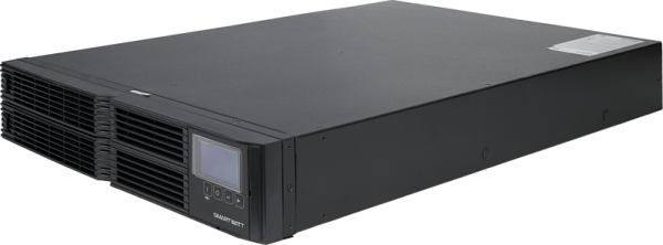 Фото SMARTWATT ИБП онлайн, 2000/2000 ВА/Вт, стоечный/напольный, LCD дисплей, порт USB, RS232, EPO, SNMP слот, IEC13 - 8 шт., IEC19 - 1 шт., встр. АКБ 6*9 Ач, подключение до 2 АКБ блоков (3703020710008)
