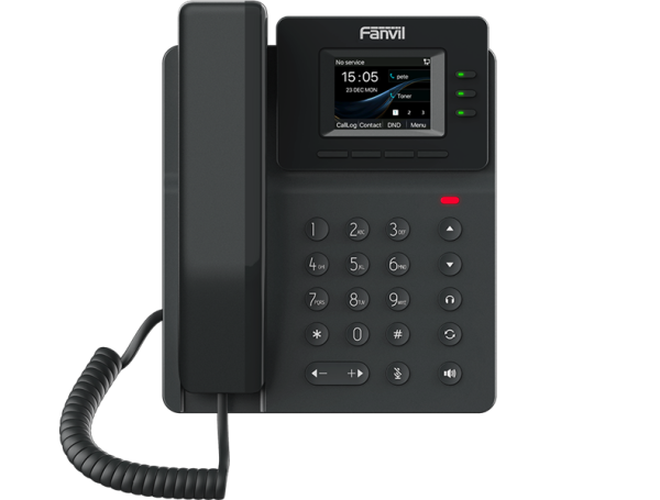 Fanvil V60W (Замена X301W), 4 SIP-акк., 2,4", 320x240 Цвет. Экран, POE, БП в комп., 2x100 Mbps, Wi-Fi 6, BT 5.4