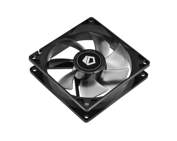 Фото ID-COOLING NO-9225-SD 92x92x25мм (156шт./кор, 3pin, черный, 1500об/мин) BOX