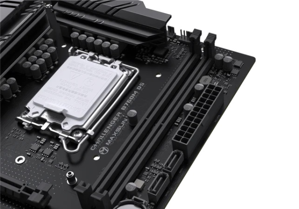 Фото MAXSUN MS-Challenger B760M D5 WIFI, LGA1700, B760, 2*DDR5, 3*SATA3, 2*M.2, USB 3.2, USB 2.0, 1*PCIEx16, 1*PCIEx1, VGA+HDMI, mATX