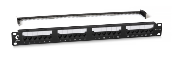 Патч-панель 19" (1U), 24 порта RJ-45, категория 5e, Dual IDC, с орган. Cabeus PL2-24-Cat.5e-Dual IDC Патч-панель 19" (1U), 24 порта RJ-45, категория 5e, Dual IDC, с задним кабельным организатором, new