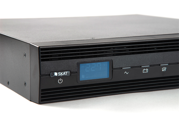 Фото (9902) Бастион SKAT-UPS 1000ВА/900Вт RACK 2U/On-Line/2хБезАКБ(40-120Ач)/220В/SNMP slot/5 л.г./МПТ