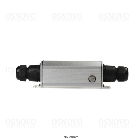 Фото OSNOVO E-PoE/2W Уличный PoE удлинитель 10M/100M Fast Ethernet до 500м (до 22W) со встроенной грозозащитой 6kV. Увеличение расстояния передачи данных + питание на 100м. При каскадном подключении - 2 x