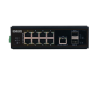 Фото OSNOVO SW-60812/I Промышленный PoE коммутатор на 11 портов. Порты: 6 x FE (10/100Base-T) с PoE (до 30W) + 2 x FE (10/100Base-T) с PoE (до 60W) + 1 x GE (10/100/1000Base-T) + 2 x GE SFP (1000Base-X). В